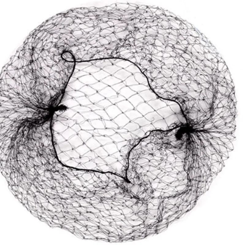 

10pcs Nylon Hairnets Black Invisible Soft Elastic Lines Hair Net Wigs Weaving Mesh Net Fishnet Ladies Elastic Wig Caps free ship