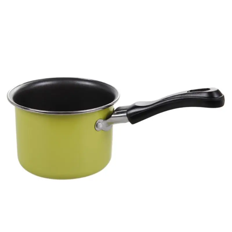 

11.3cm Mini Milk Not-sticky Heating Pot Metal Carbon Steel Flat-bottomed Portable Egg Soup Kitchen Cooking Tools