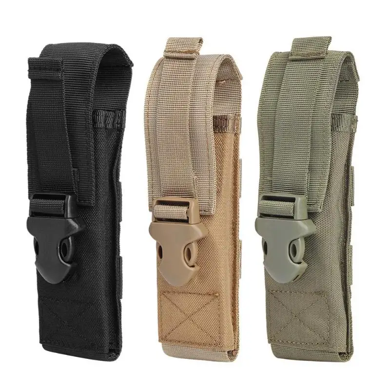 

Adjustable 1000D Nylon Molle Flashlight Pouch Outdoor Magazine Knife Holder Camping Hunting Backpack Attached Bags For Outdoor