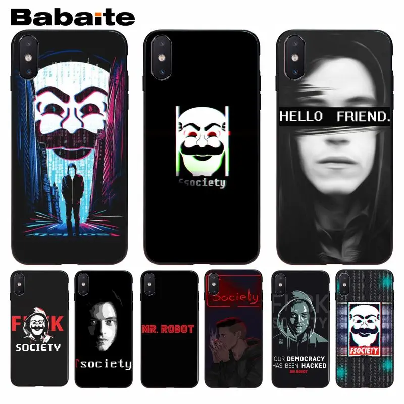 

Babaite Mr Robot Perfect Phone Case Cover For iphone 5 5s 5c SE And 6 6s 7 7plus 8 8plus Phone Case