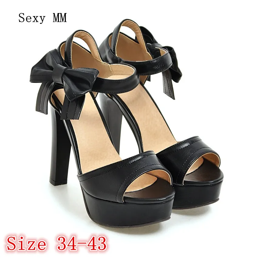

Summer Pumps Women Peep Toe High Heels Party Wedding Platform Gladiator Sandals Woman High Heel Shoes Plus Size 34 - 40 41 42 43