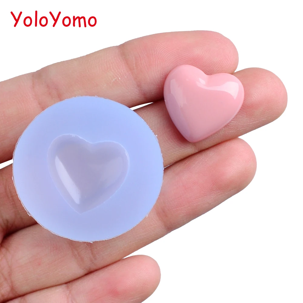 

B047YL Heart Cabochon Silicone Mold Jewelry Making Earring Pendant Resin Cake Decorating Fondant Candy Chocolate Christmas Molds