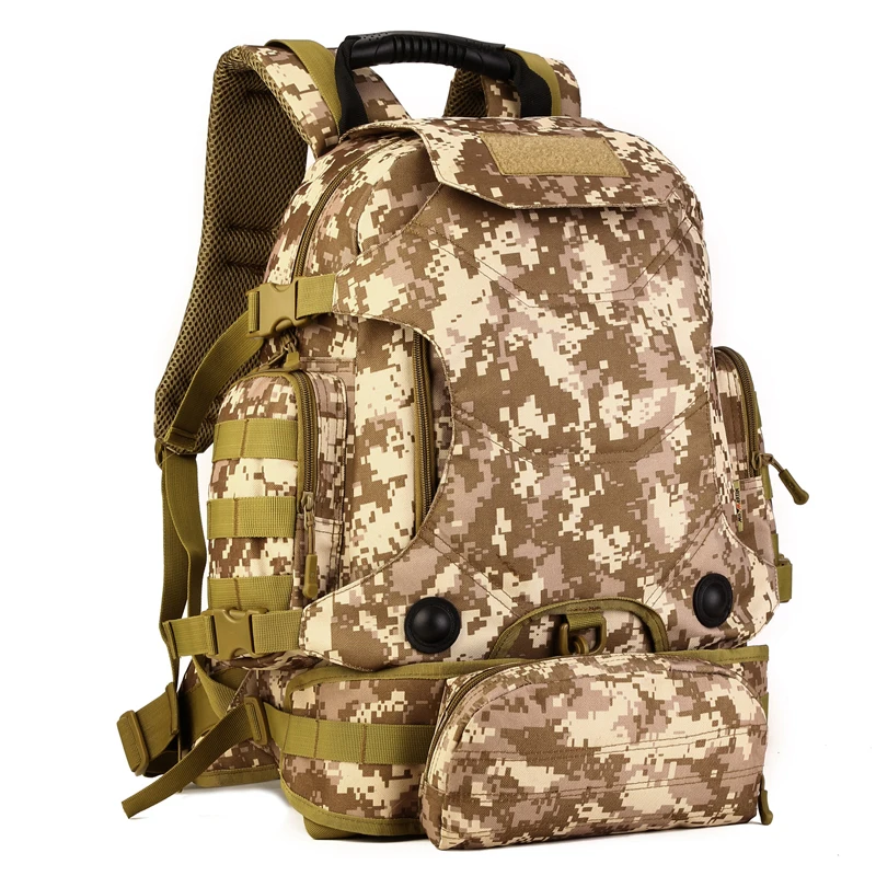 Водонепроницаемый тактический камуфляжный рюкзак 45L для мужчин, для путешествий, спорта на открытом воздухе, военный мужской рюкзак для альпинизма, туризма, альпинизма, кемпинга