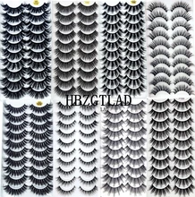 NEW2-10Pairs 3D sahte vizon kirpik doğal kalın uzun yanlış Eyelashes dramatik takma kirpik makyaj uzatma kirpik maquiagem