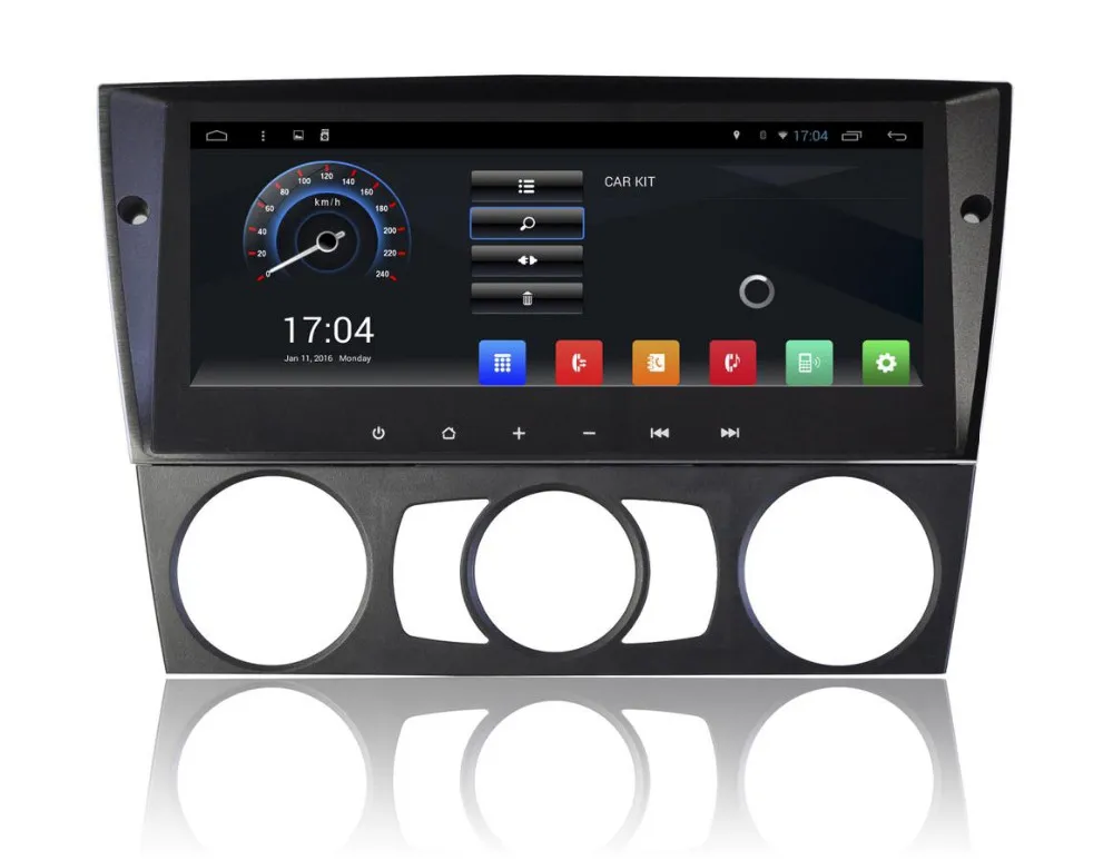 Clearance 8.8" Android 6.0.1 Quad Core 1280X480 Car Stereo Audio Head Unit Autoradio Headunit for BMW 3 Series E90 E91 E92 E93 WIFI 3G+Map 1
