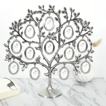 

30*30cm Family Tree Hanging Photo Picture 12 Frame Holder Table Top Desk Display Decor Newest Creative Fashion