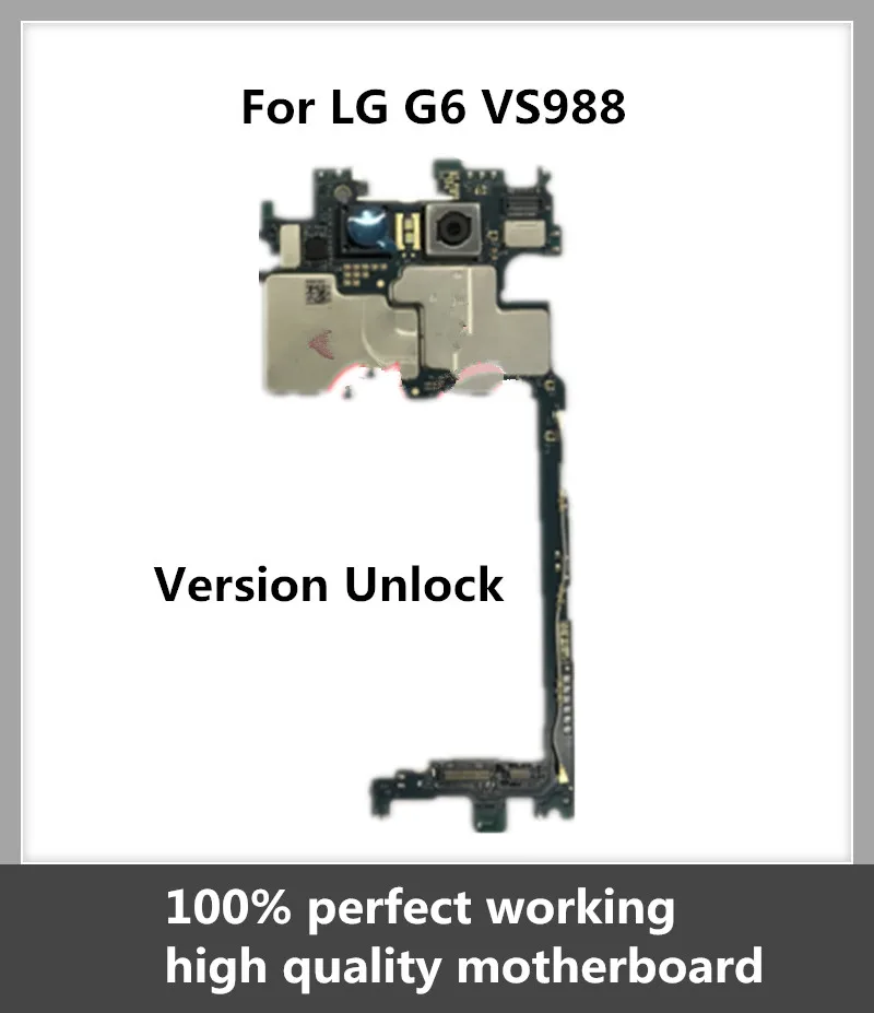 

New Arrival Original Phone Motherboard For LG G6 VS988 Factory Unlock Android OS Full Functions Logic Board Good Working