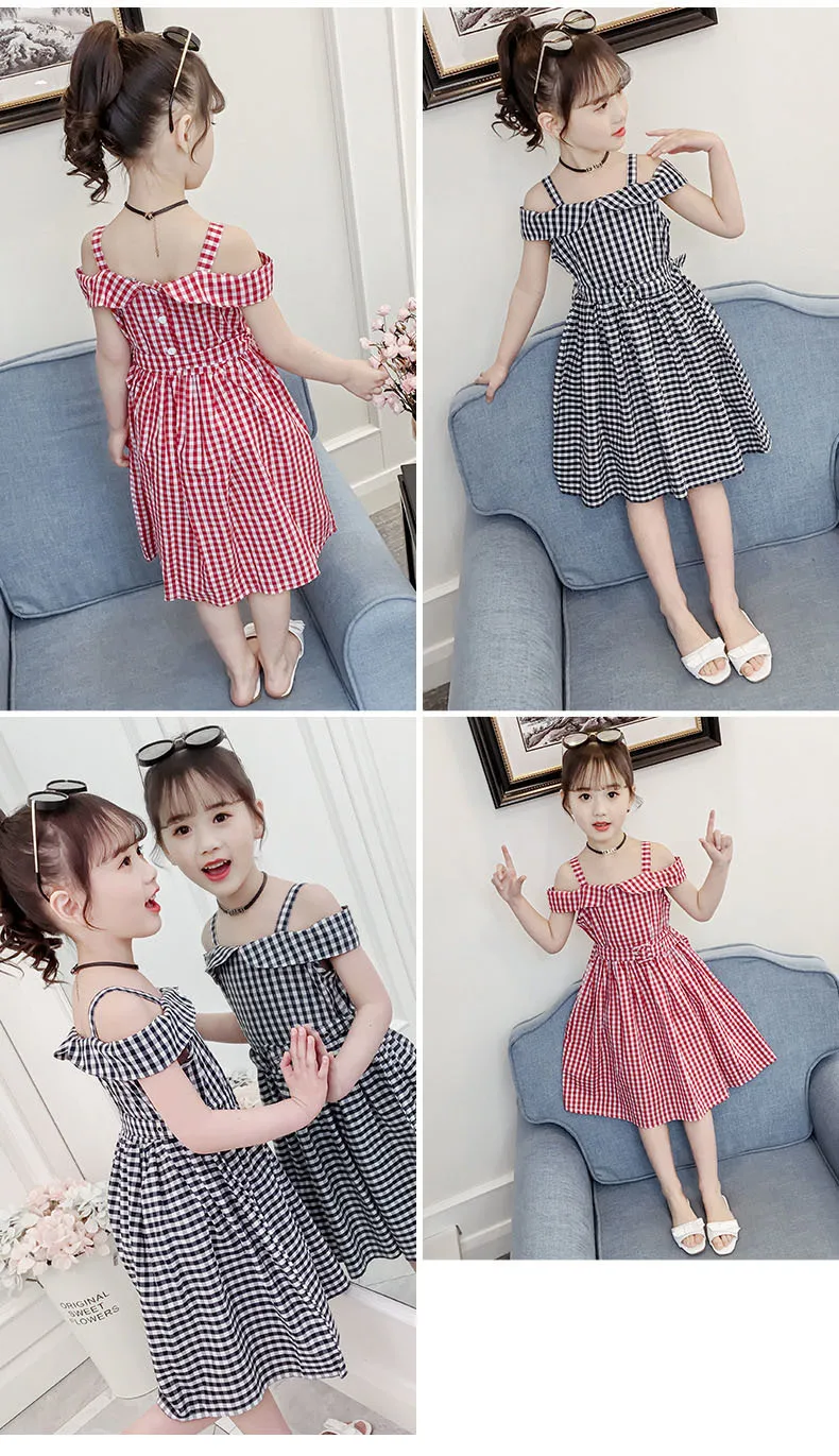 school Children Cotton Dress Baby Princess clothing with belt Teenage girl child dresses summer red black 2019 new kids clothes 4 5 6 7 8 9 10 11 12 13 14 15 16 17 years little  big teen party dress 2019 kids dress (4).jpg