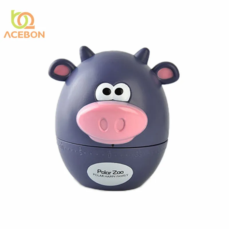 

ACEBON 1pcs Cartoon Mechanical Kitchen Timer Alarm Clock Cooking Countdown Dial Timers Set Time Reminder Kitchen Gadget