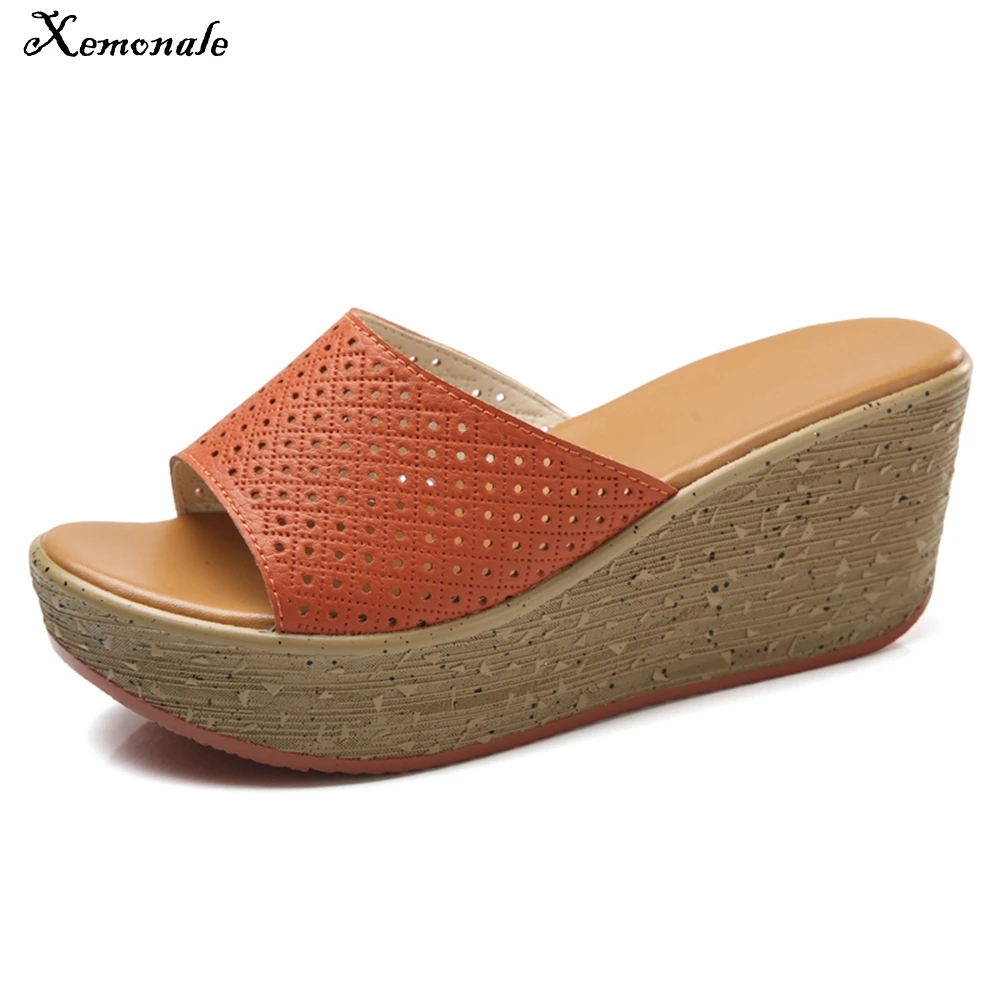 Buy Xemonale Women Open Toe Mules Shoes Wedge Shoes