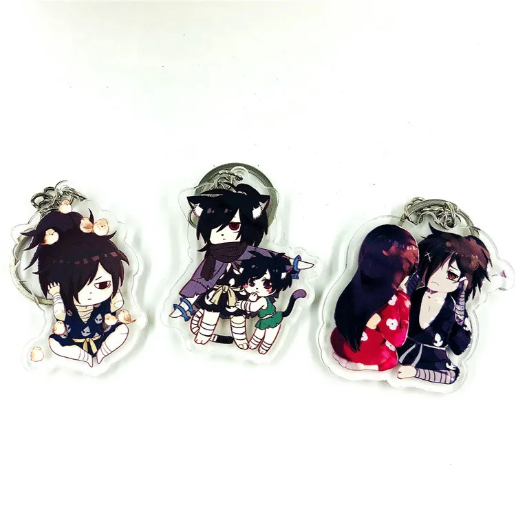 

1pcs Anime Keychain Dororo Hyakkimaru Yukata Keyring Pendant Llavero