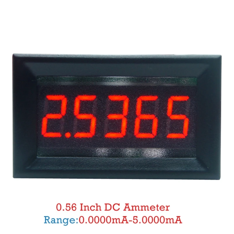 DC 0-5.0000mA(5mA) Цифровой Амперметр 5-знака после запятой панель измерителя тока Датчик 0,36 дюймов