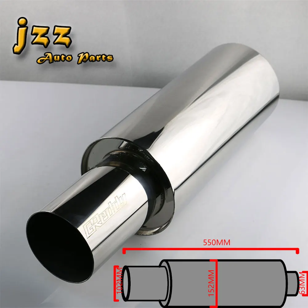 Buy JZZ stainless steel akrapovic exhaust tip muffler