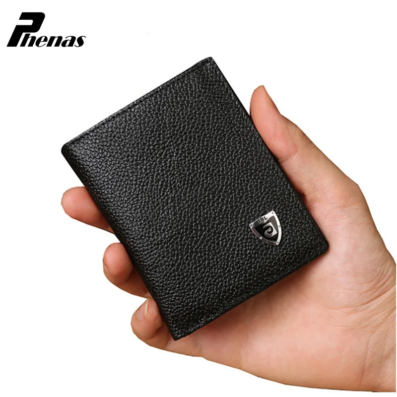 1 PC High Quality ultra thin Men s Cowhide Leather Wallet ID Card Holder Purse Bifold