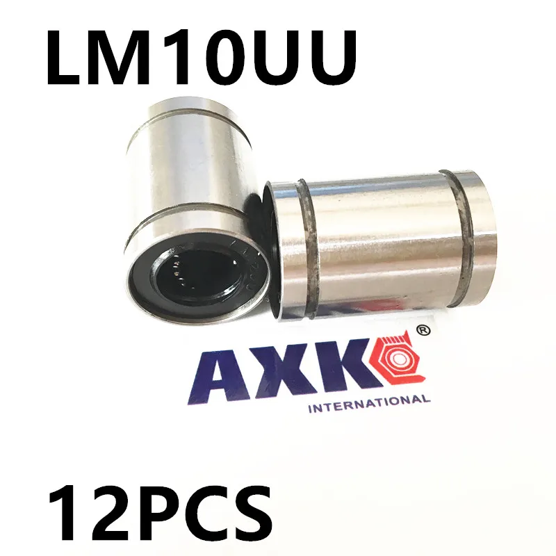 12 шт. Новый LM10UU LM10 линейный шариковый подшипник 10 мм детали ЧПУ для 3D принтера