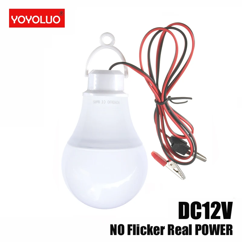 

High Quality LED Bulbs 12V DC 3W 6W 9W 12W 15W LED Lamp 6500K SMD 2835 Home Camping Hunting Emergency Outdoor Light lamparas
