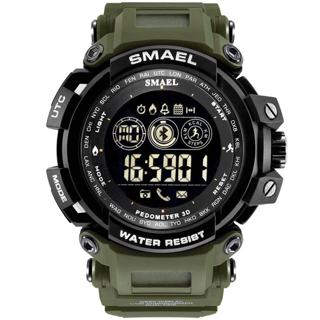 

Smart Watch Waterproof Bluetooth Sport Wrist watch For Android IOS Phone sport watch Electronic digital Watch gifts Men's wrist