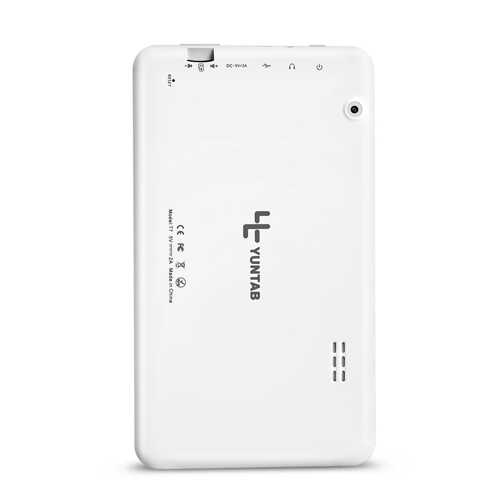 Yuntab 7-дюймовый Allwinner A33 Quadl ядро T7 Android4.4 Tablet PC емкостный Экран 1024x600 с двойной Камера 2200 мАч батареи