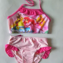 Русалка купальник из двух частей купальники для детей пляжная одежда купальный костюм Лето UPF 50+ для детей от 1 года до 7 лет WH40