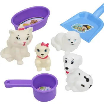 

7 PCS/Bag Bath Funny Toy Animals Swimming Water Toys Mini Colorful Soft Floating Rubber Duck Squeeze Sound Gift For Baby Kids