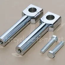 " 25 мм хром CNC алюминиевый руль мотоцикла стойки для руля бар крепление зажим для Harley Honda Yamaha Suzuki Kawasaki