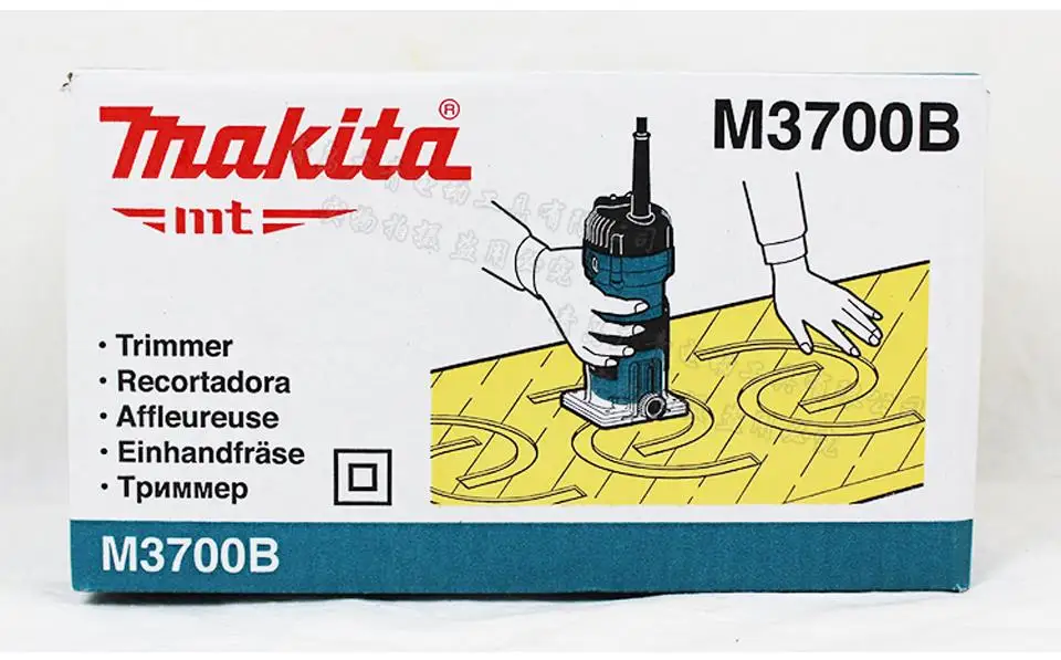 Новая Япония Makita M3700B деревообрабатывающие кромки триммеры дерево долбежный станок резьба мебель Dianmu фрезерные 530 Вт