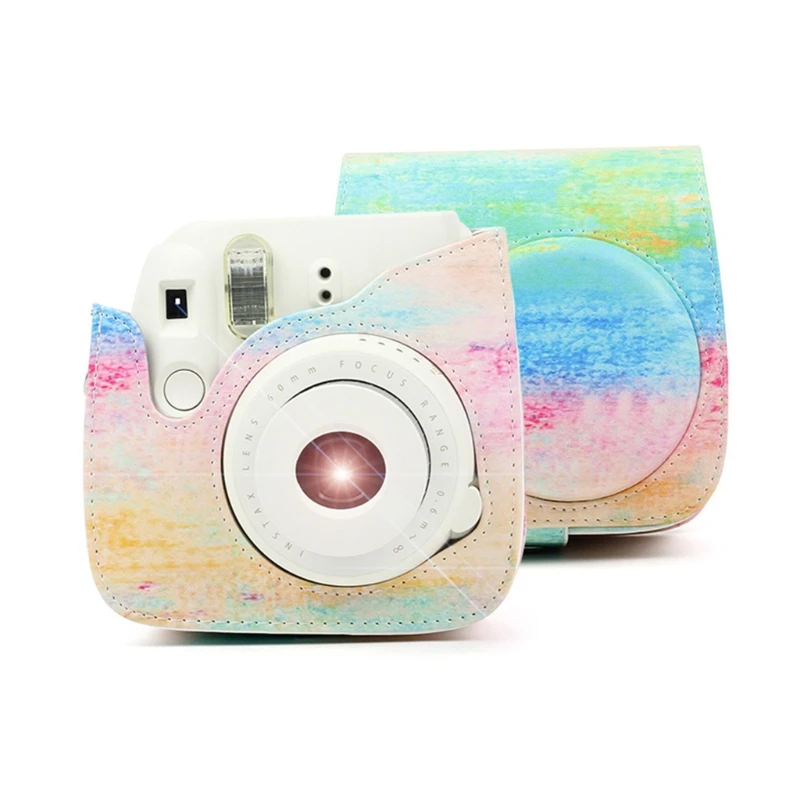 Для Fujifilm Instax Mini 9 8 8+ чехол для камеры Artist масляная краска искусственная кожа мгновенная камера сумка на плечо защитный чехол