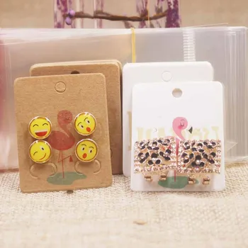 

5x4cmheart design 2pairs stud earring tag card Dreamcatcher cute earring tag card Thank you earring package card100pcwith100bag