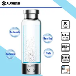 Augienb 480 мл титановый электролиз кислород водород богатая вода ионизатор чайник генератор облако чашка Антивозрастная бутылка воды