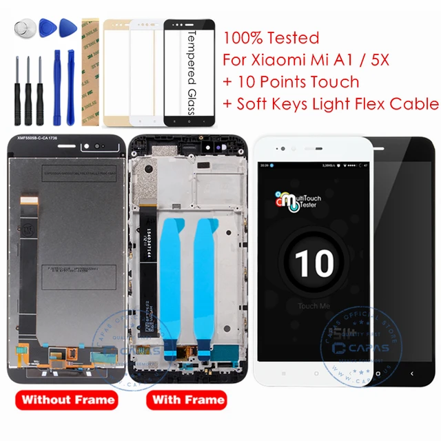 Xiaomi Mi A1 LCD Display + Frame 10 Touch Screen Xiaomi Mi 5X LCD