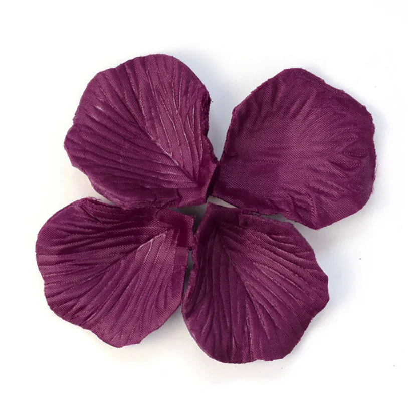 

2018 Dropshipping Product 200pcs Silk Flower Rose Petals Wedding Party Decorations Favor purple