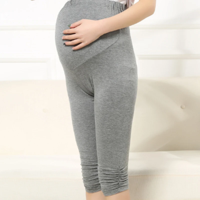 2018 Summer Maternity Leggings Modal High Waist Pregnancy Belly Pants ...