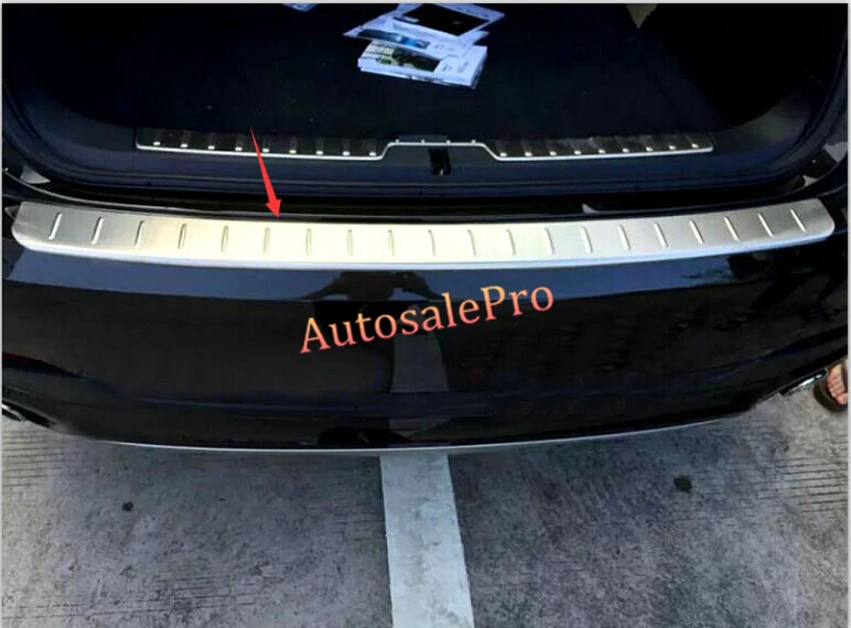 

Outside Steel Outer Rear Bumper Protector Sill Plate Guard Trim For BMW X6 F16 2015 2016