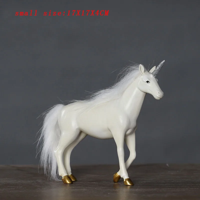 Creative unicorn Wedding Decoration Figurines Miniatures Artificial Resin Angel Ornament Vintage Home Decor Valentines Day Gifts4
