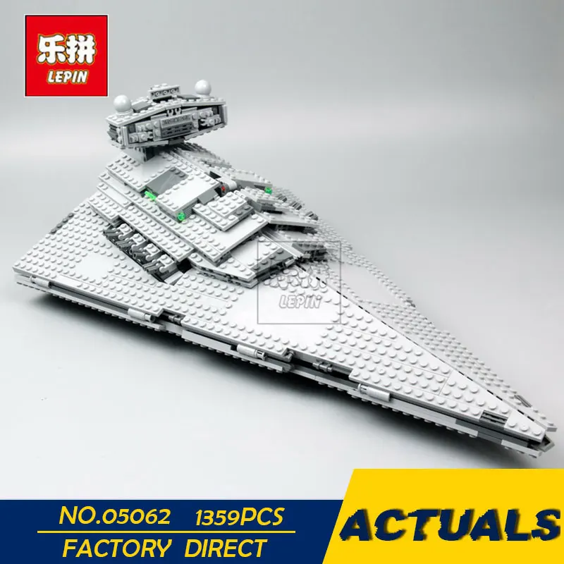 

New LEPIN 05062 1359pcs Star Series War The Imperial Super Star Destroyer Set Building Blocks Bricks Compatible with 75055 Toy