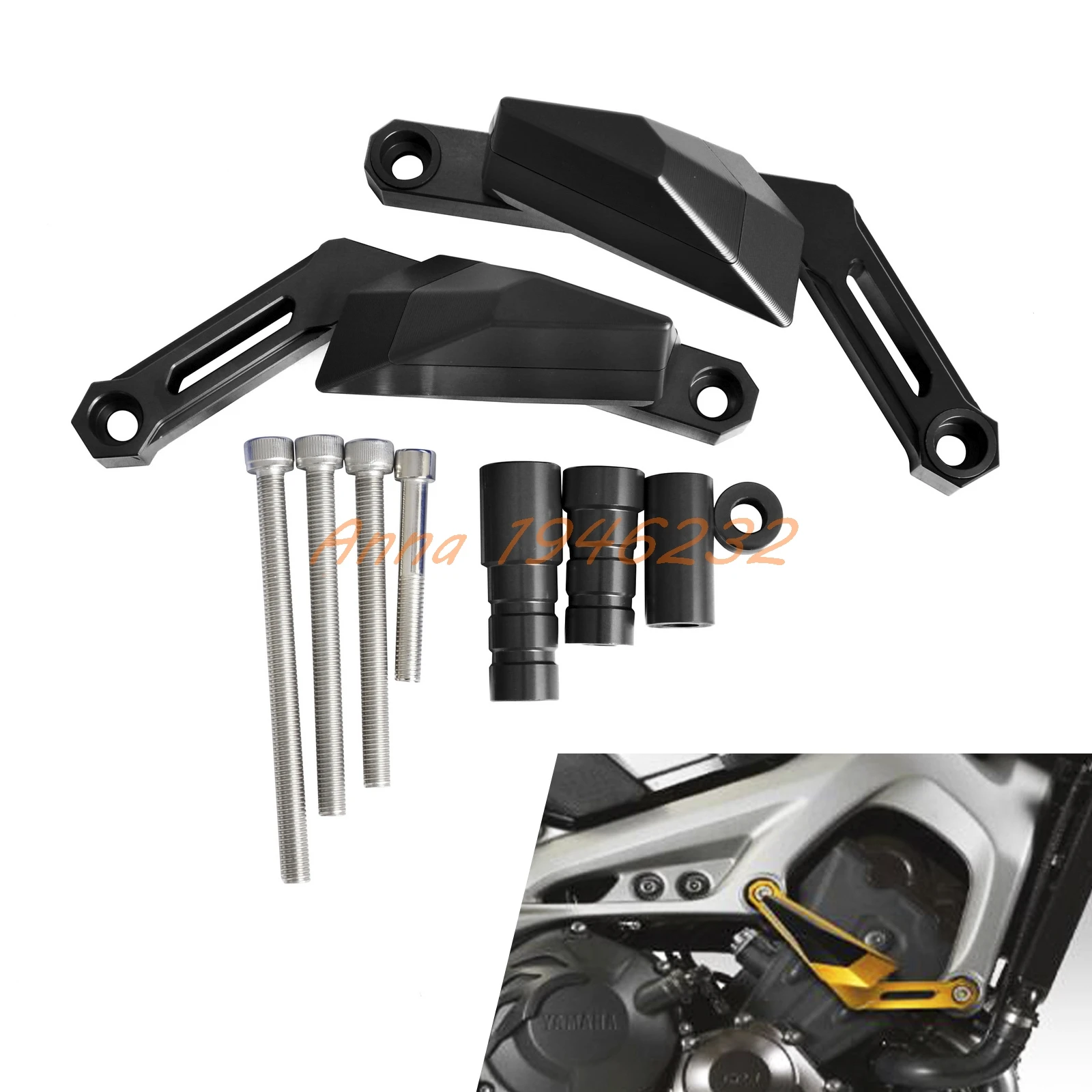 

Motorcycle Frame Sliders Crash Guard Protector For Yamaha MT 09 MT09 XSR900 TRACER 900 SPORT TRACKER 2014 2015 2016