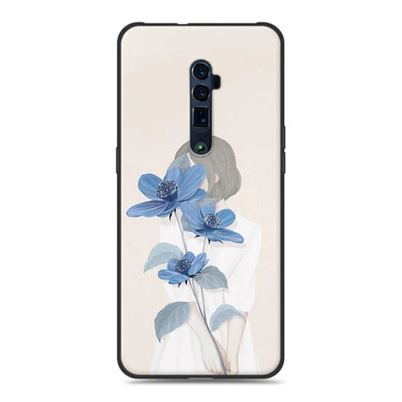 Высококачественный защитный чехол для OPPO Рено 10x зум чехол с цветочным мотивом для девочек чехол для телефона из мягкого силикона ТПУ с рисунком чехол для телефона для OPPO Рено 10xzoom версия защитный чехол s задняя крышка