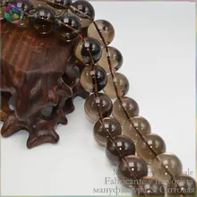 Класс А качество 18 мм природный дымчатый кварц Свободные Круглые Бусины 22 бусины/прядь