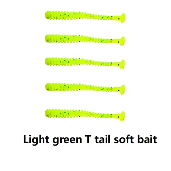 

10pcs/lot Soft Rubber Bait Fishing Lure t tail 45mm Jig Wobbler Artificial Soft Worm Carp Fishing Bait Silicone Swimbait