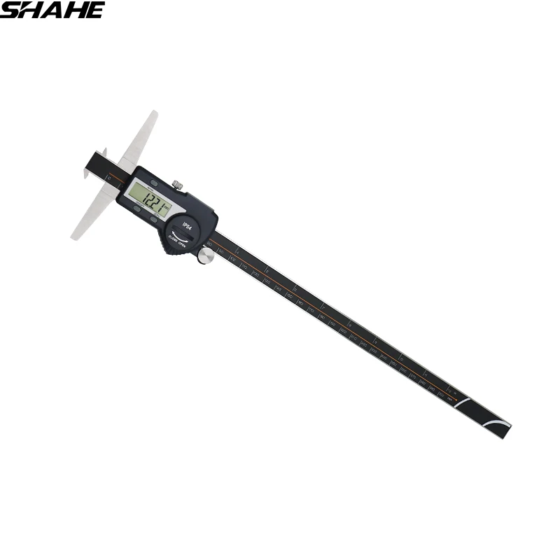 shahe 0 300 mm steel vernier caliper electronic double hooks depth