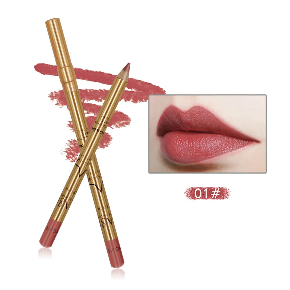 IMAGIC/Карандаш для губ IMAGIC Metal women Lasting Lipliner Водостойкий карандаш для губ 8 цветов td0320 Прямая поставка - Цвет: A