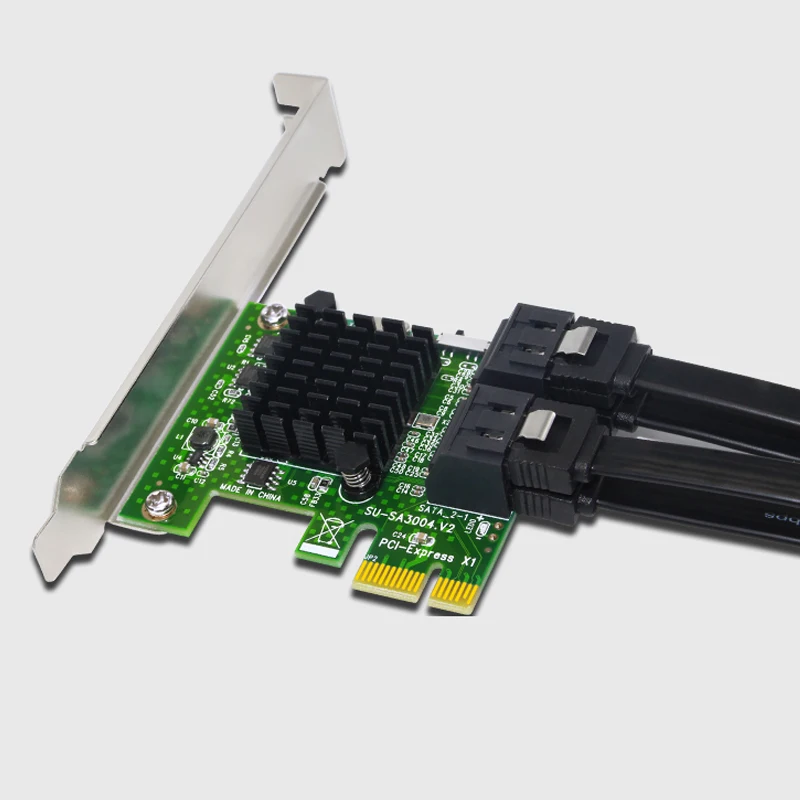 Плата расширения SATA3.0 PCI Express 4 порта SATA 6 ГБ 1X E III|Платы расширения| |