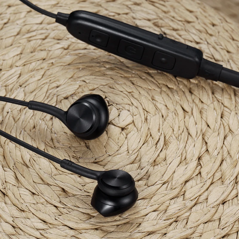 Wireless Bluetooth Earphones Bilateral stereo sports earphone Neck mounted headphones Double magnetic earbuds music earphone