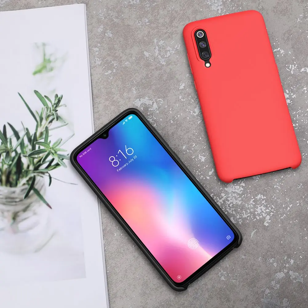 Для Xiaomi mi 9 чехол жидкий силиконовый чехол 6,3" защитный чехол Nillkin Flex Pure для Xiaomi mi 9 mi 9 Мягкий противоударный