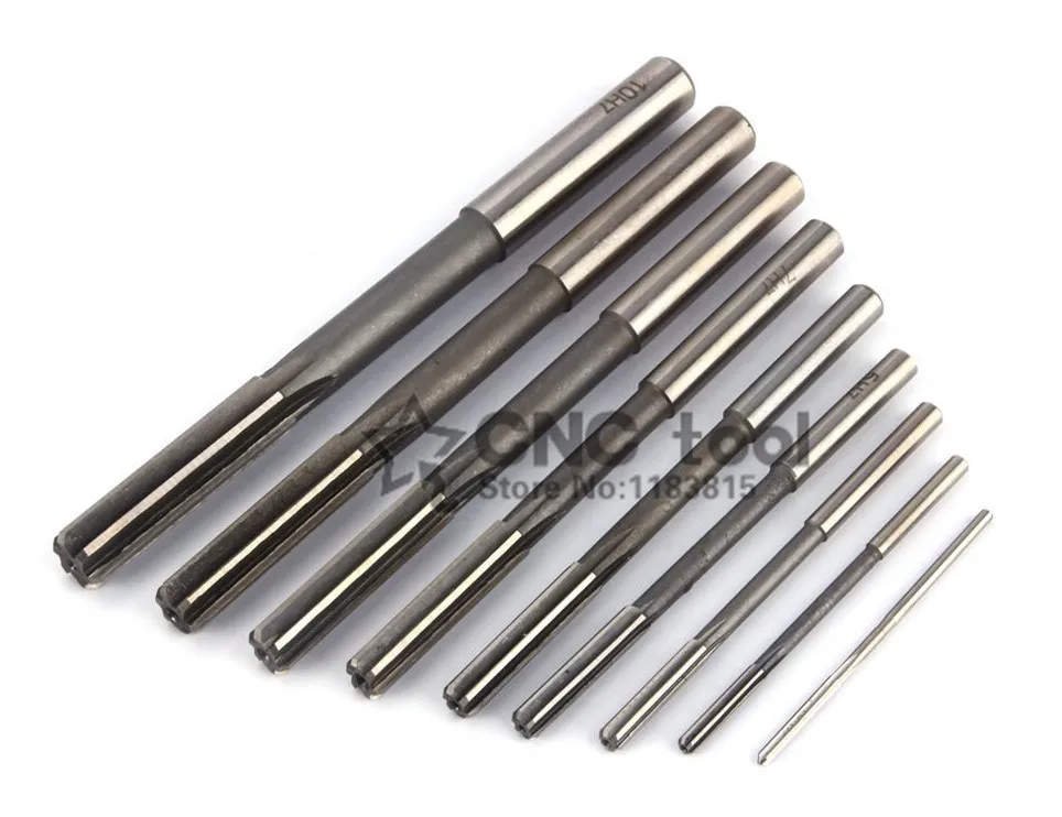 Wholesale 9 Pcs/ Lot 2 10mm HSS Reamer Machine HSS Straight Shank