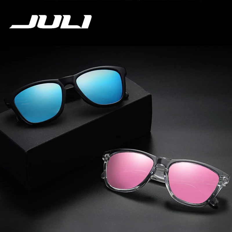 JULI EYEWEAR Brand Sports Polarized Men Sun Glasses Classic Square