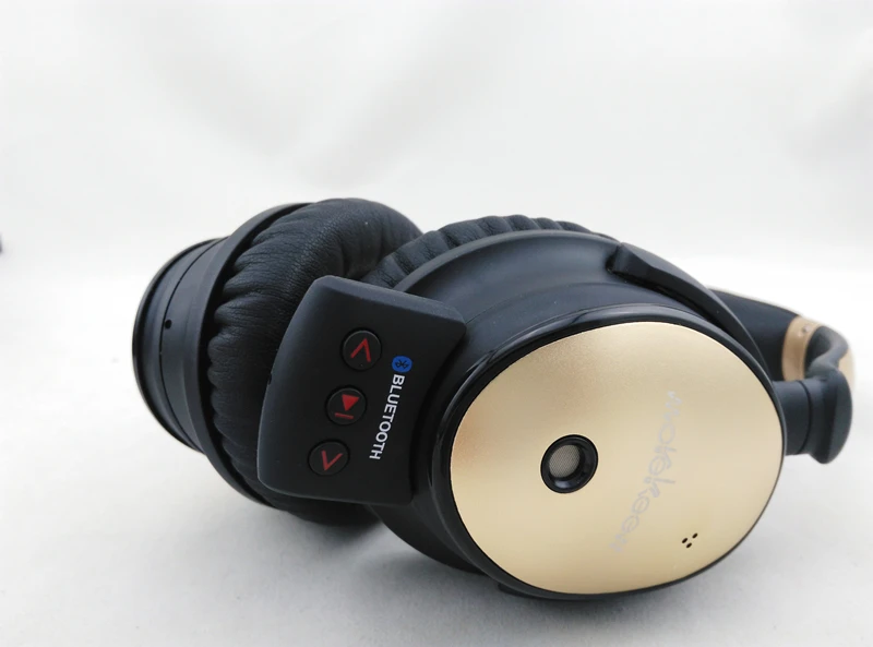Bluetooth наушники с шумоподавлением, MK-100NB, съемный кабель с микрофоном, Накладные наушники CSR 4,0, беспроводная гарнитура Auriculares