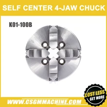 K02-100B Mini 4 кулачковый патрон/100 мм Самоцентрирующийся Зажимной патрон/Токарный мини-патрон