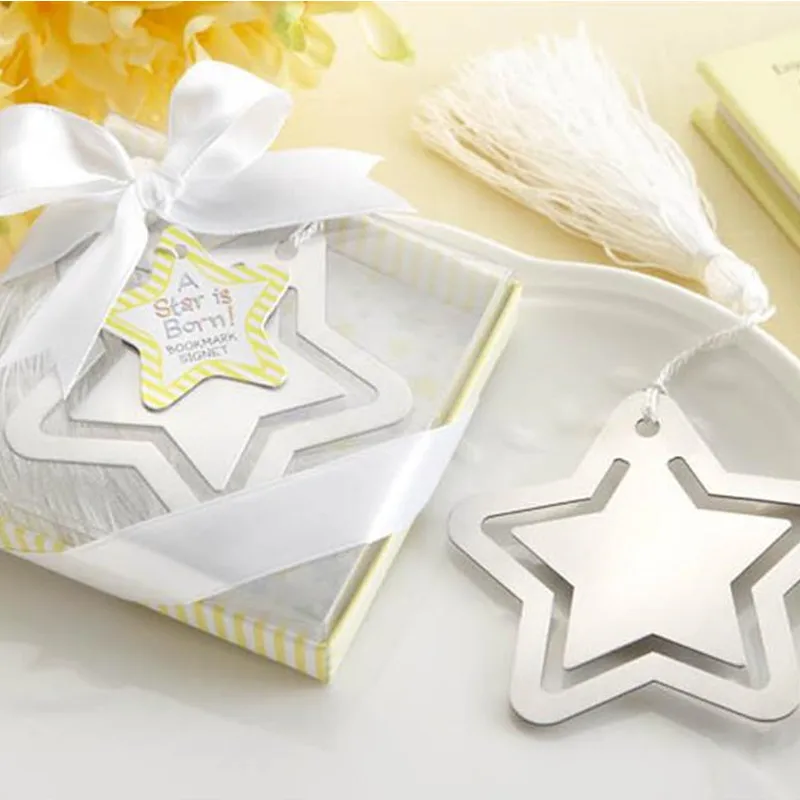 Закладка Ангел для крещения Baby Shower сувениры вечерние крестины giveway Подарочный Свадебный мешочек 50 шт студенческий возврат школьный подарок - Цвет: Double Star