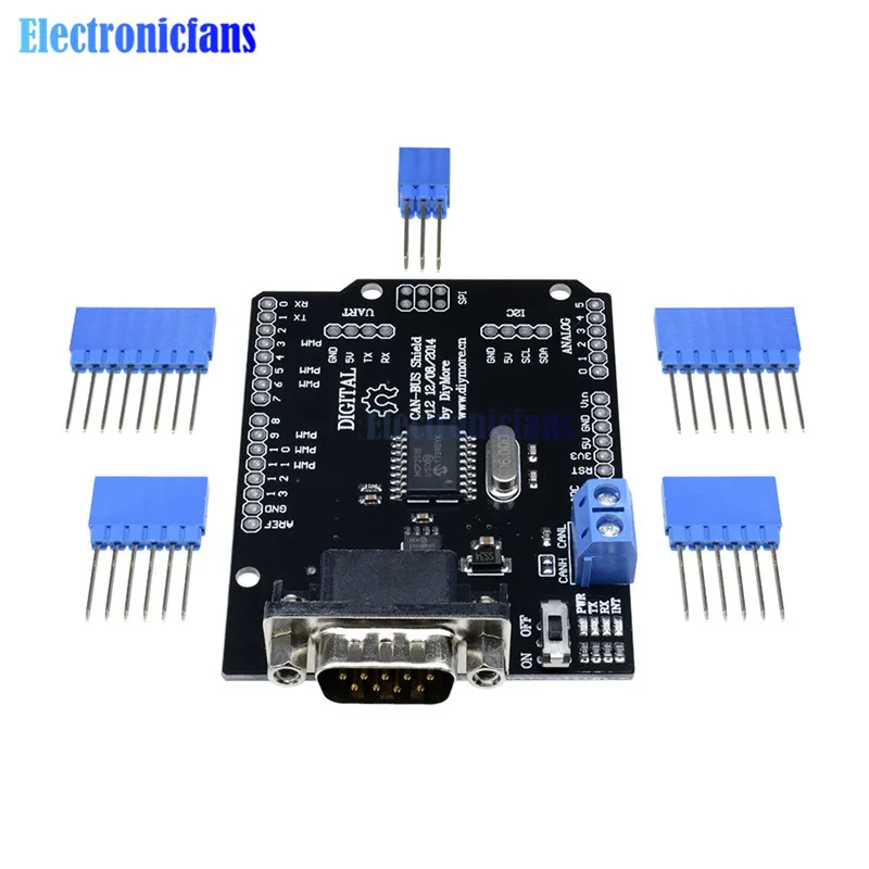 Плата защиты Can Bus MCP2515 1 комплект интерфейсный модуль SPI с 9 контактами стандартный